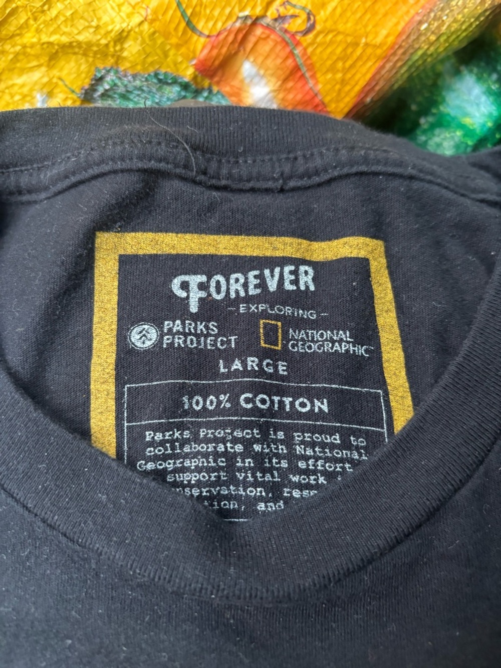 Parks Project Black Tee with National Geographic - Picture 4 of 4